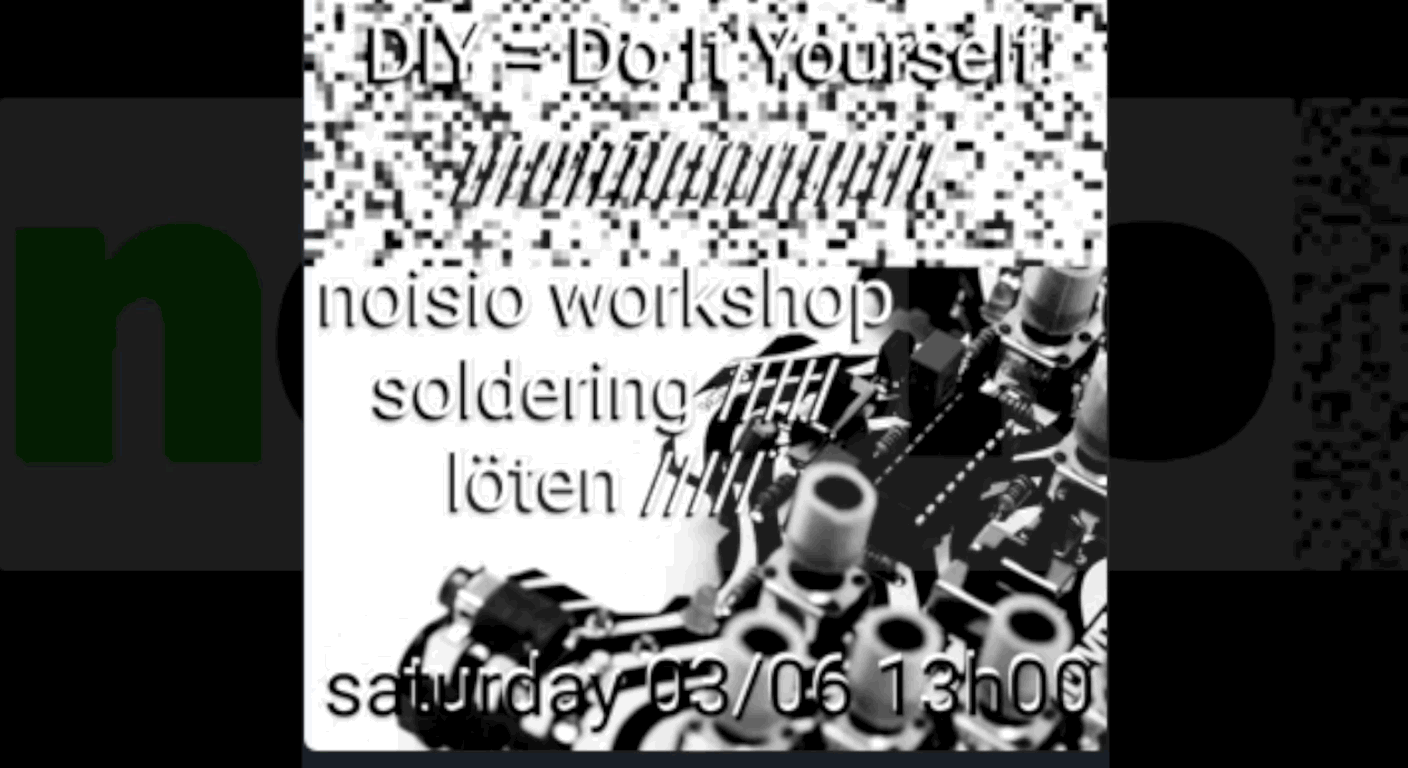 animated information about the soldering workshop